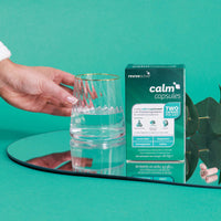 Take 2 Calm Capsules per day for optimum support, with water and at any time of day