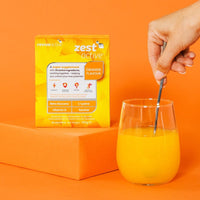 Simply mix Zest Active with 300ml of water for a great tasting start to your day and your wellbeing journey