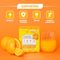 Zest Active super supplement provides energy plus supports the immune system, brain function and muscle function