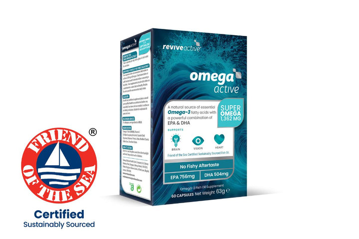 Revive Active Omega Active friends of the sea logo