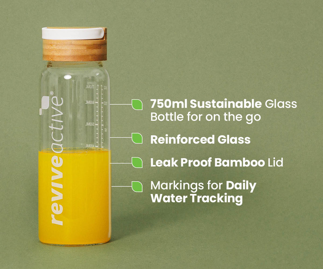 Revive Active UK Shaker Premium Glass Bottle