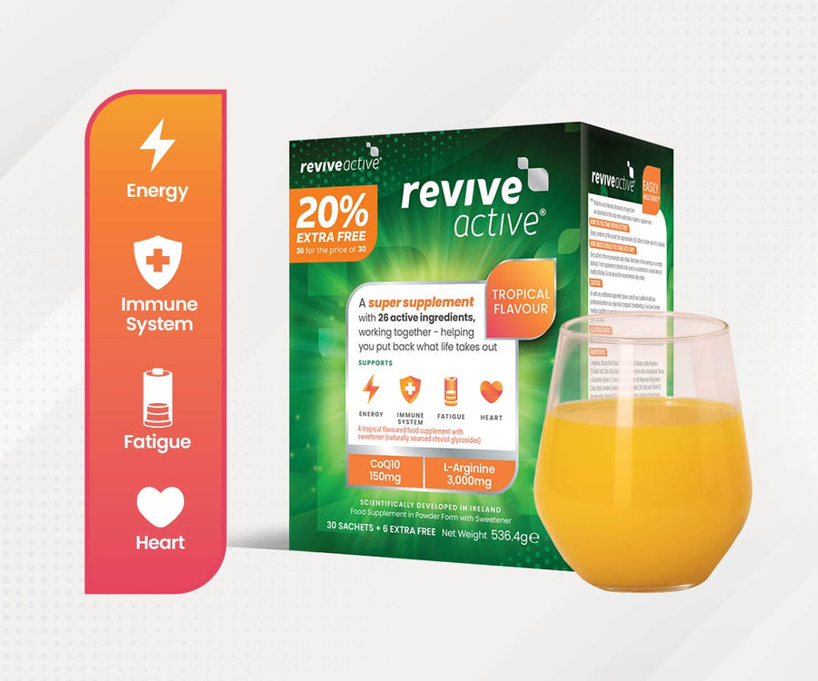 Revive Active Vitamins & Supplements 1 BOX (36 SACHETS) Revive Active – Tropical Flavour 20% Extra Free