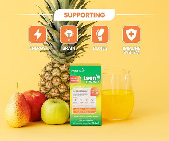 2 Revive Active Vitamins & Supplements Teen Revive Tropical Flavour