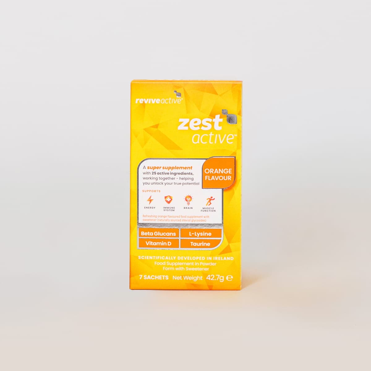 Revive Active UK Zest Active Orange Flavour 7 Day Box Zest Active 7 Day Box