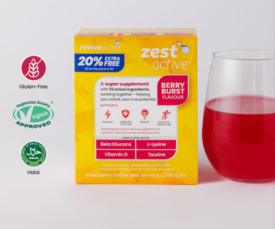 Revive Active Vitamins & Supplements Zest Active Berry Burst 20% Extra Free