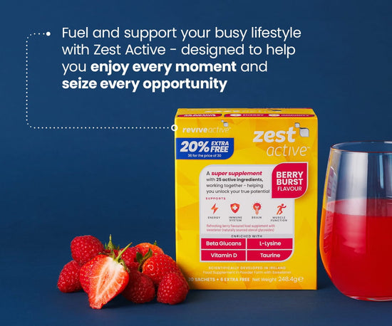 Revive Active Vitamins & Supplements Zest Active Berry Burst 20% Extra Free