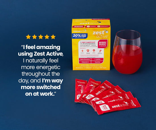 Revive Active Vitamins & Supplements Zest Active Berry Burst 20% Extra Free