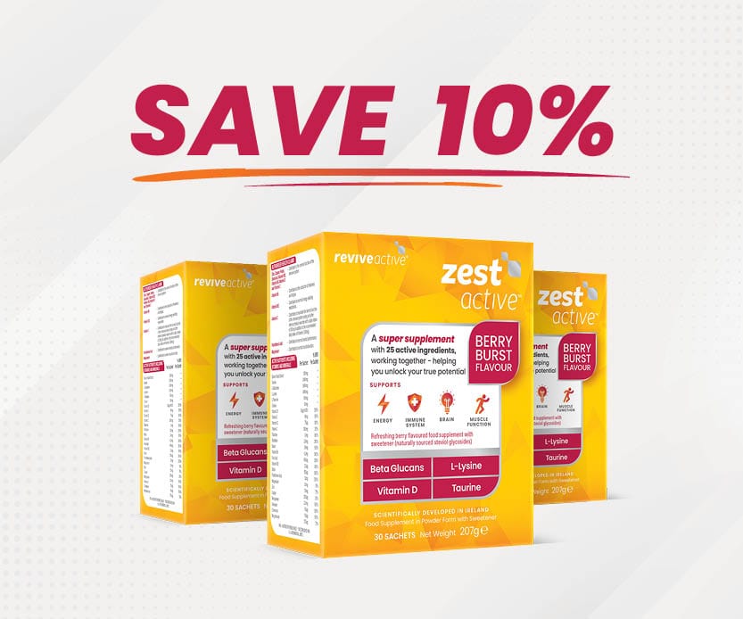 Revive Active Vitamins & Supplements 3 BOXES (90 SACHETS) Zest Active Berry Burst